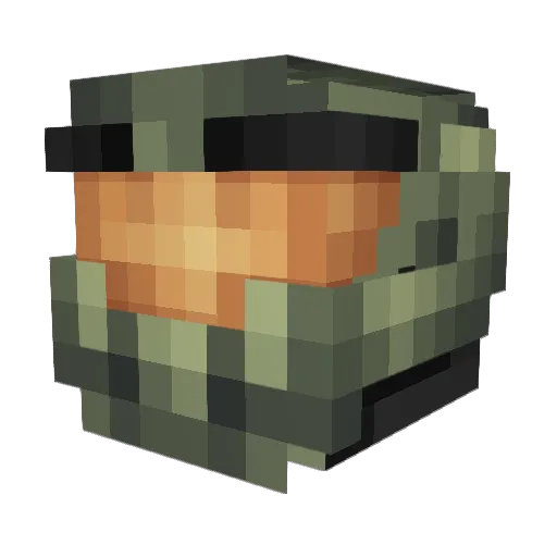 goldemond Minecraft avatar head, 3D render