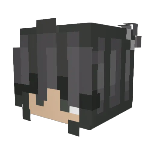 golden08 Minecraft avatar head, 3D render
