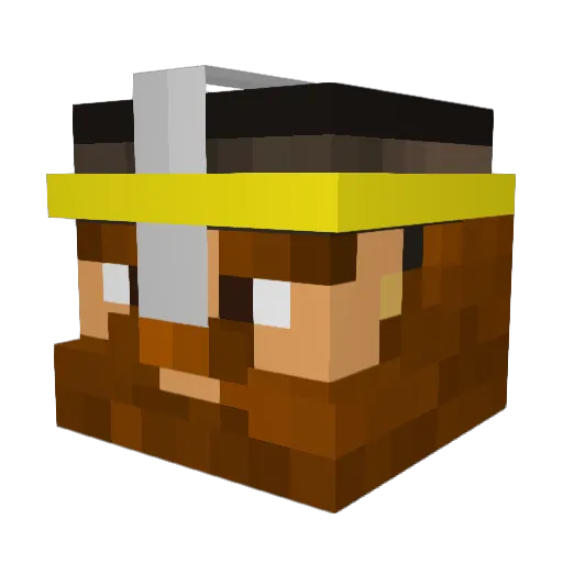 golden4567 Minecraft avatar head, 3D render