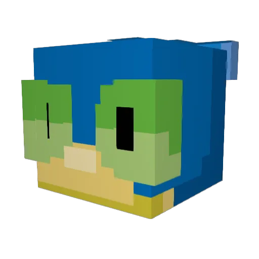 goldenblaze1 Minecraft avatar head, 3D render