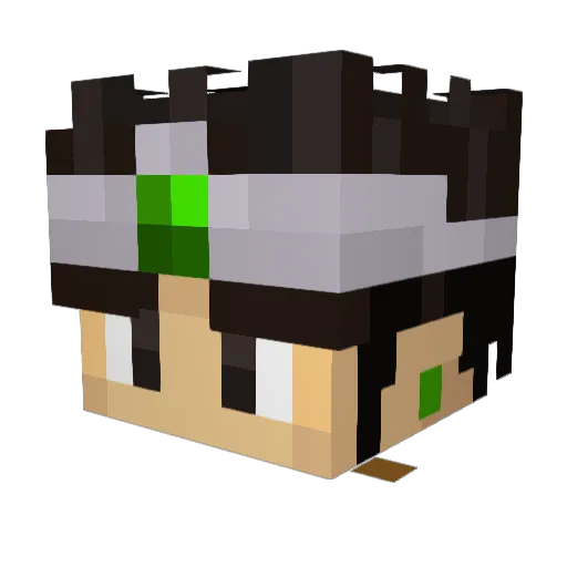 goldeneye007bond Minecraft avatar head, 3D render