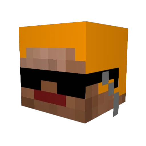 goldeneye_91 Minecraft avatar head, 3D render