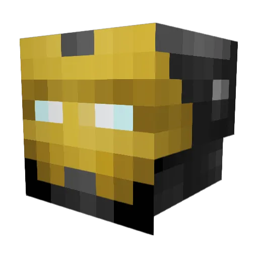 goldengamer557 Minecraft avatar head, 3D render