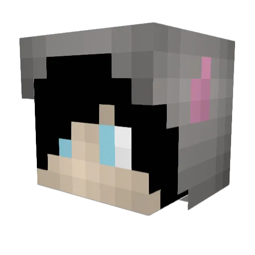 goldenpeanut Minecraft avatar head, 3D render