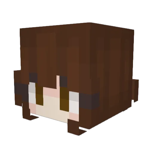 goldenpingy Minecraft avatar head, 3D render