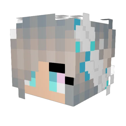 goldenprincess10 Minecraft avatar head, 3D render