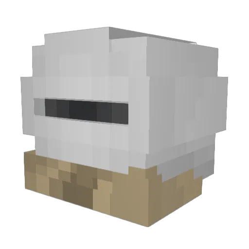 goldenpyre Minecraft avatar head, 3D render