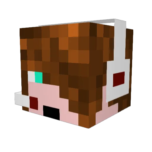 goldenshock5000 Minecraft avatar head, 3D render