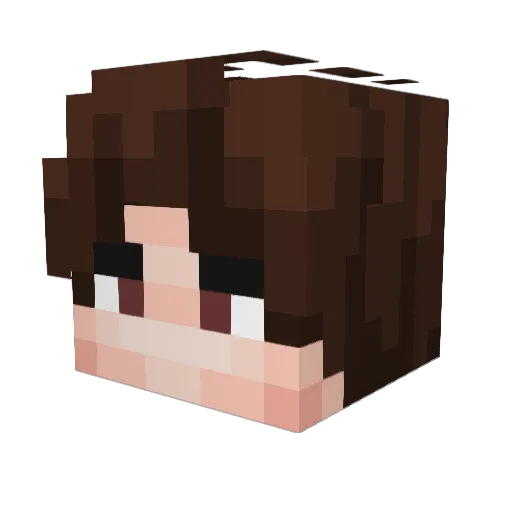 goldensward Minecraft avatar head, 3D render