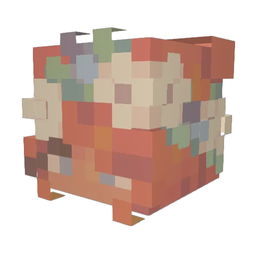 goldenturtle5 Minecraft avatar head, 3D render