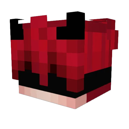 goldenvici Minecraft avatar head, 3D render