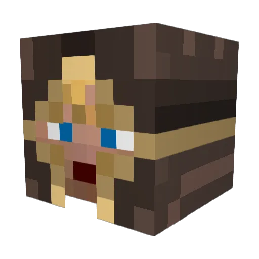 goldenwarrior10 Minecraft avatar head, 3D render