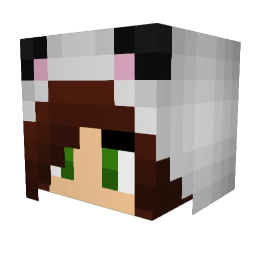 goldenzombb Minecraft avatar head, 3D render