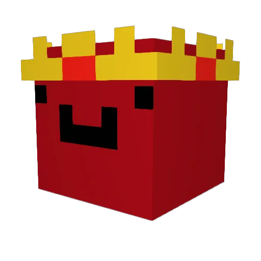 goldestt Minecraft avatar head, 3D render