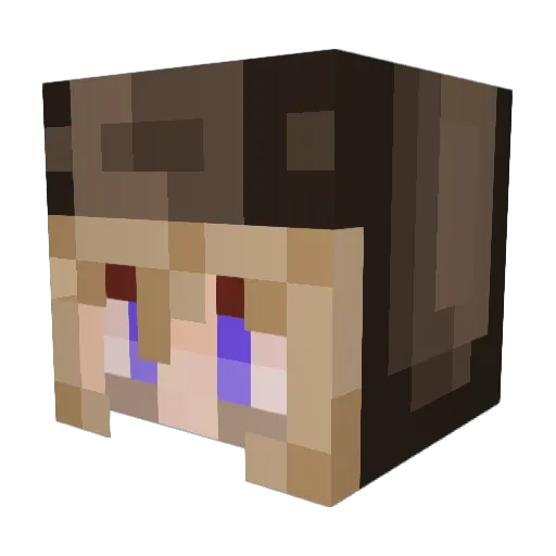 goldfinder832 Minecraft avatar head, 3D render