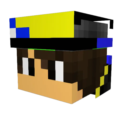 goldfire2000 Minecraft avatar head, 3D render