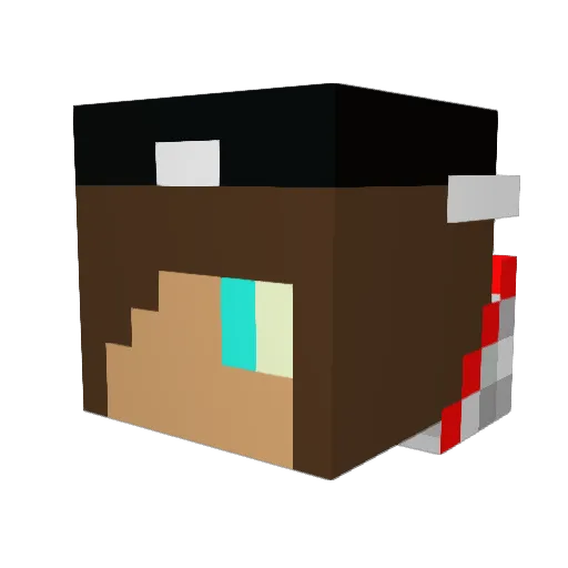 goldi777 Minecraft avatar head, 3D render