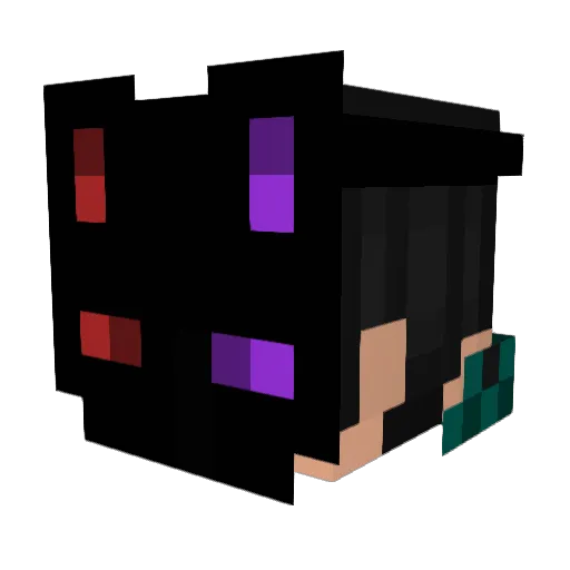 goldibel Minecraft avatar head, 3D render
