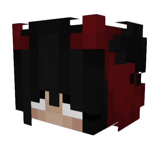 goldieK Minecraft avatar head, 3D render