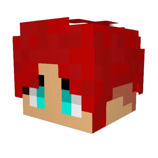 goldiekin Minecraft avatar head, 3D render