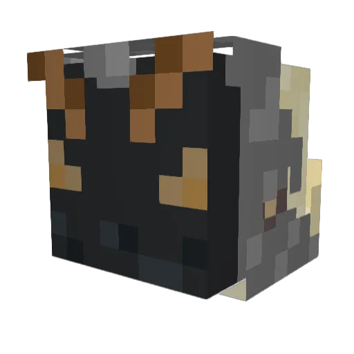 goldkingattack Minecraft avatar head, 3D render