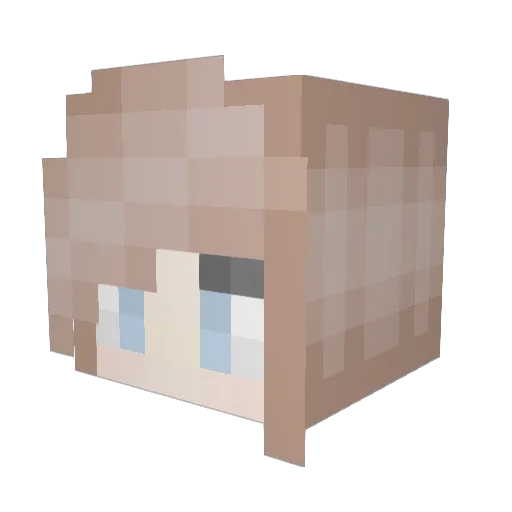 goldminer0854 Minecraft avatar head, 3D render