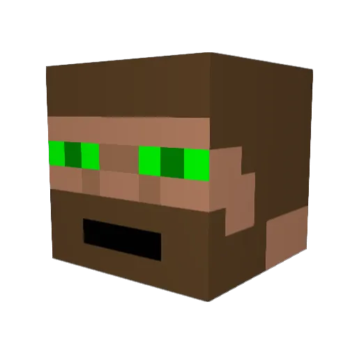 goldmole7 Minecraft avatar head, 3D render