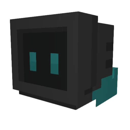 goldpluto Minecraft avatar head, 3D render