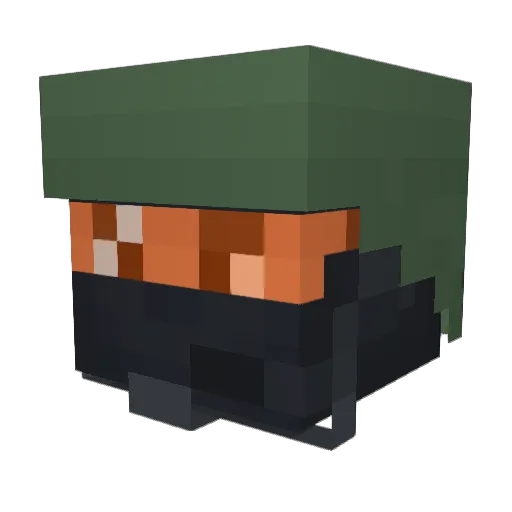 goldstandbr1 Minecraft avatar head, 3D render