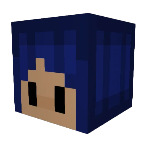 goldstarsforall Minecraft avatar head, 3D render