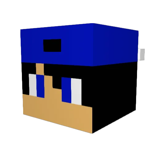 goldthiller Minecraft avatar head, 3D render