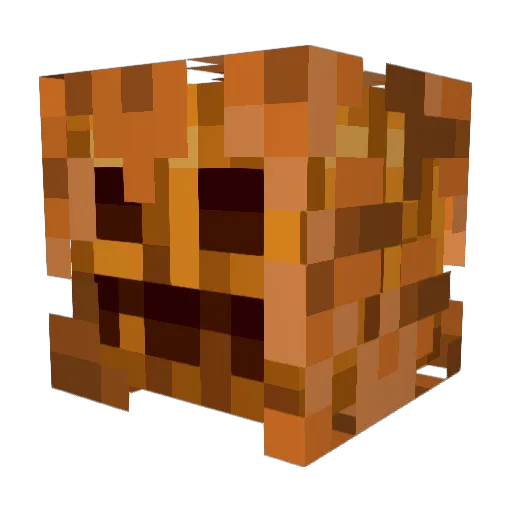 goldvalour Minecraft avatar head, 3D render