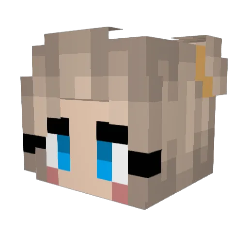 goldy1357 Minecraft avatar head, 3D render