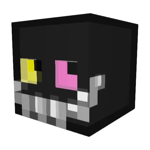 golemglace Minecraft avatar head, 3D render