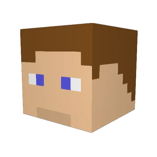 golffan321 Minecraft avatar head, 3D render