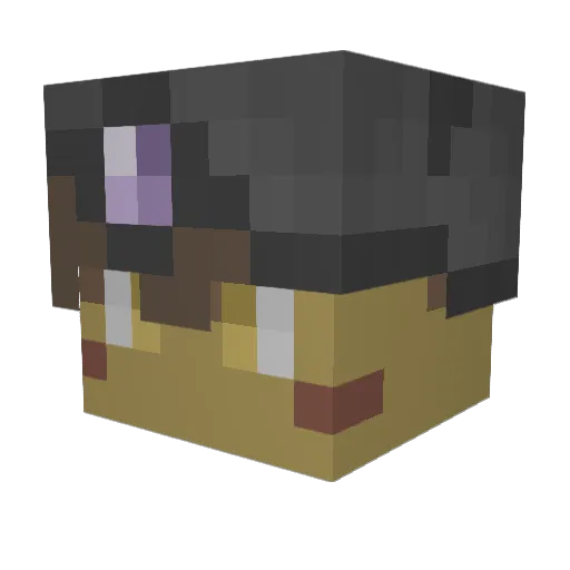 golhirme Minecraft avatar head, 3D render