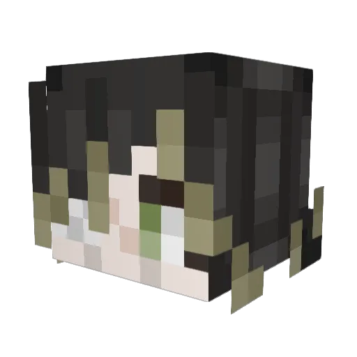 golloxxer Minecraft avatar head, 3D render