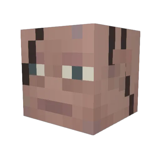 gollum919 Minecraft avatar head, 3D render