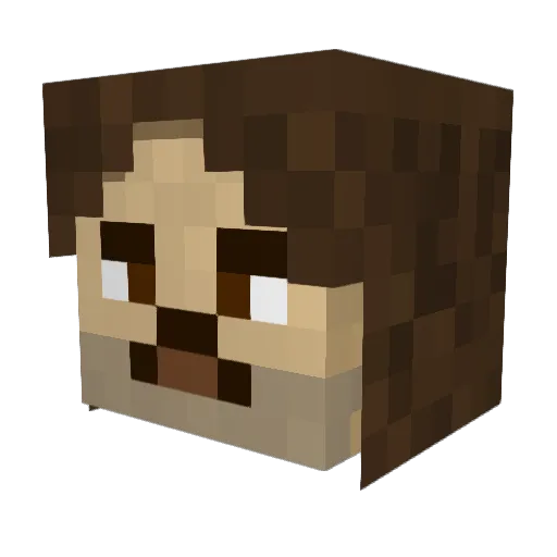 golowa Minecraft avatar head, 3D render