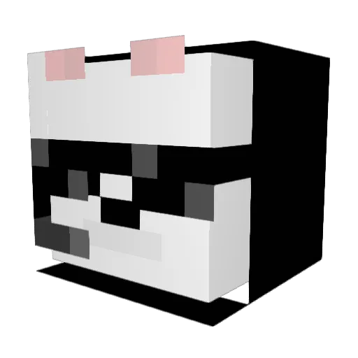 gom_com Minecraft avatar head, 3D render