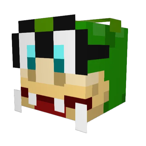 gomaheja Minecraft avatar head, 3D render