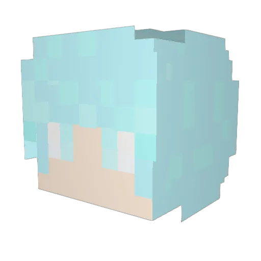 gomdolri Minecraft avatar head, 3D render