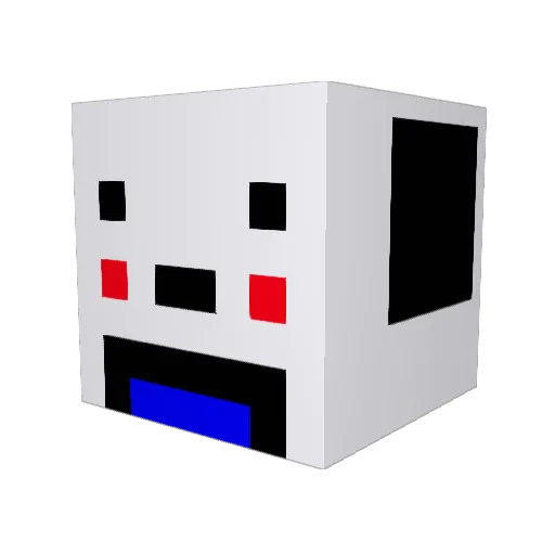 gomdoly Minecraft avatar head, 3D render