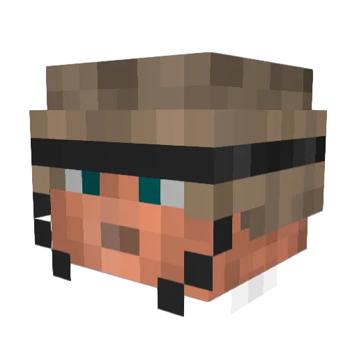 gomecool Minecraft avatar head, 3D render