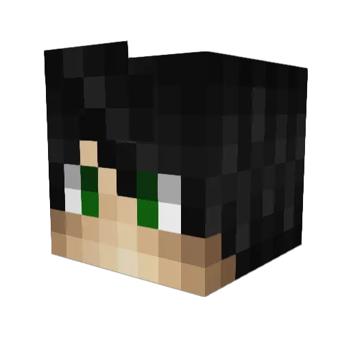 gomez15 Minecraft avatar head, 3D render