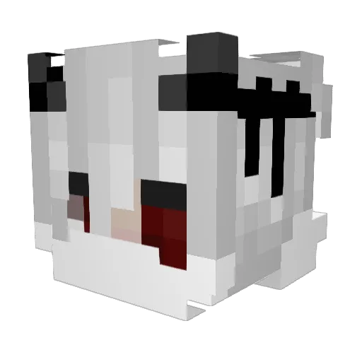 gommeist Minecraft avatar head, 3D render