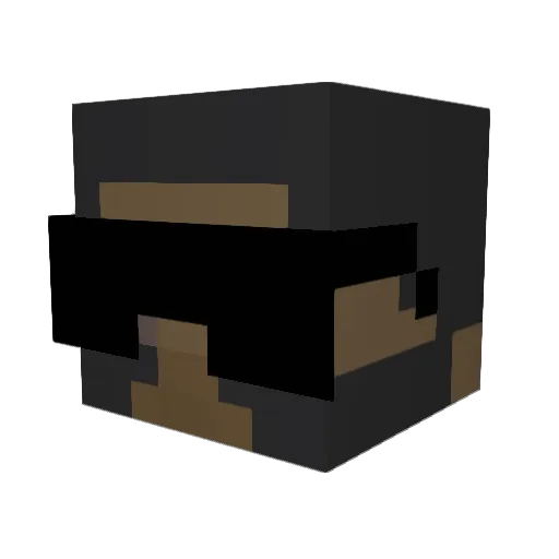 gompson Minecraft avatar head, 3D render