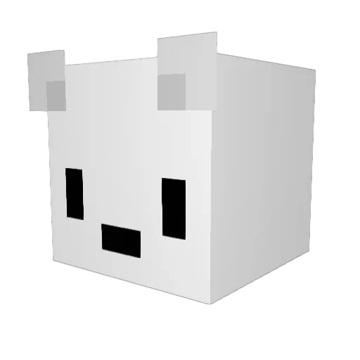 gomshic Minecraft avatar head, 3D render