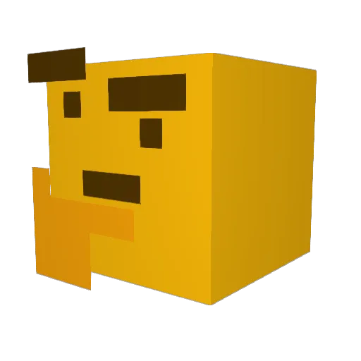 gomyanmi Minecraft avatar head, 3D render