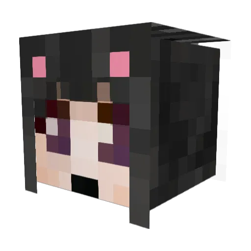 gomyoa Minecraft avatar head, 3D render